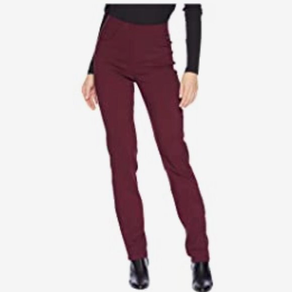 French Dressing Jeans Pants - EUC FDJ Technoslim Pull-On Slim Leg, Maroon, Sz 6